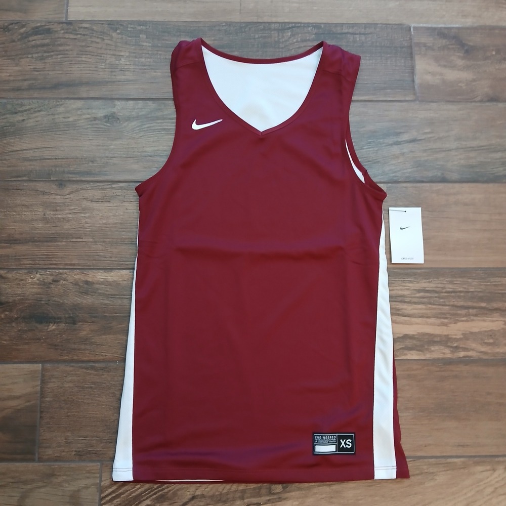 Nike Basketball Jersey Mens Extra Small‎ Red White Tank Top Reversible Practice